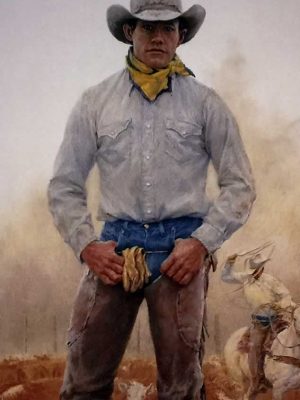 Calf Buster, signed and numbered print by Tom Ryan
