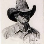 Cowboy's Head - Bill Owen, Signed and Numbered Print